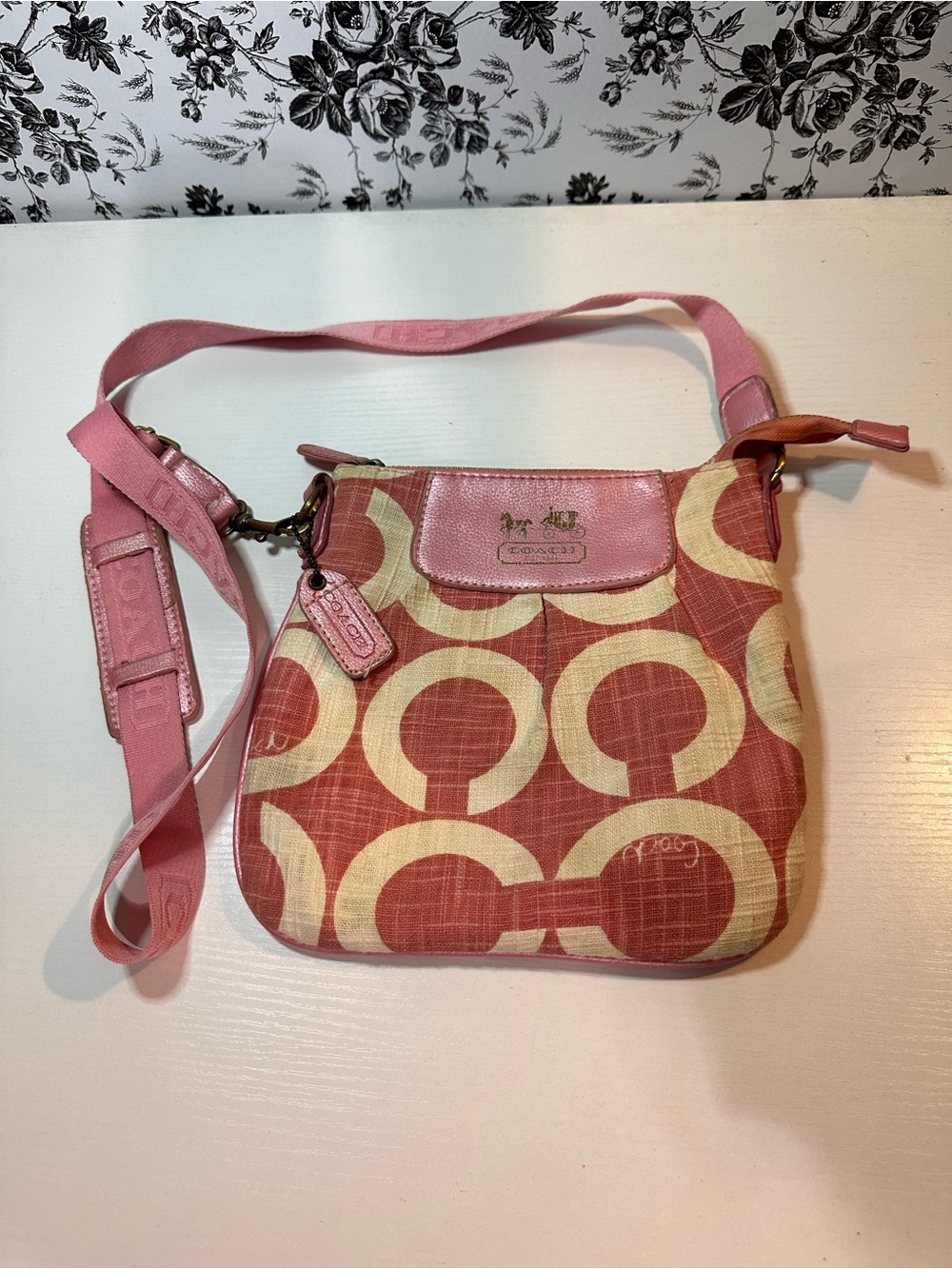 Coach Pink Signature C Crossbody Bag